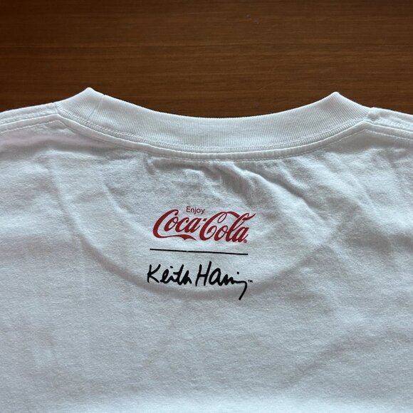 UNIQLO Keith Haring × coca cola coke UT/relaxed White T-shirt- Size Mens XL - Picture 7 of 7